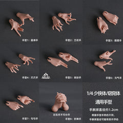 DF-H 1/4 hands for slim body and young hero body