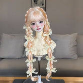 Awen 1/3 1/4 1/6 double braid BJD wigs Russia Mohair代购