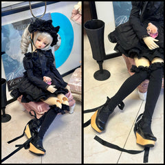 XiaoShi 1/4 1/3 Strappy wooden-soled BJD shoes代购