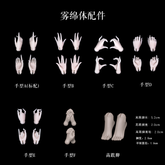 AEDOLL 1/4 bjd hands and feet for 1/4 WuMian body