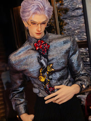 Sylus cos Embroidered Tie 75 77cm BJD clothing代购