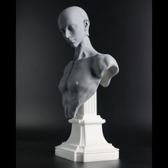 Element_Q bjd Angel bust stand & makeup