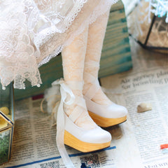 XiaoShi 1/4 1/3 Strappy wooden-soled BJD shoes代购