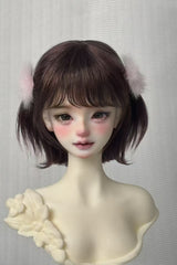 Awen 1/3 1/4 1/6 curly short BJD wigs Russia Mohair代购