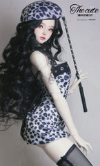 XI 1/3 75cm uncle BJD outfits Leopard Print Dress Set