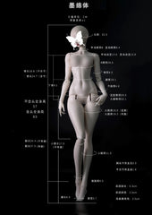 AEDOLL 1/3 MoMian female bjd body 63cm