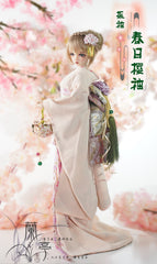 LanTingJiMeng 1/4 1/3 68cm-75cm uncles Kimono Cherry Blossom BJD clothing