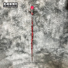 Sylus cos Silverwing Fiend 75cm 77cm BJD cane and hairpin代购