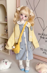 Awen 1/4 1/6 Double Ponytail BJD wigs Russia Mohair代购