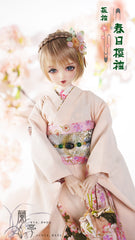 LanTingJiMeng 1/4 1/3 68cm-75cm uncles Kimono Cherry Blossom BJD clothing