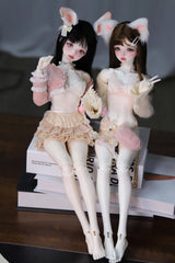 LaLunaDoll 1/4 BJD head Shirley & Molly