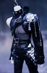 Q&C 1/4 70cm 75cm Leather set BJD outfits