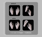 DollZone hands and feet for 44cm swift body