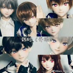 BlackWhite 15TH.VER 时 1/4 1/3 BJD Head