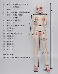2Ddoll 63cm female body for 1/3 bjd head
