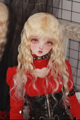 DongYu 1/3 1/4 1/6 Angora Mohair long wig gold