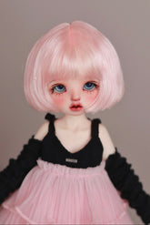 DongYu 1/3 1/4 1/6 Angora Mohair short wig pink