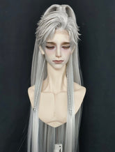 Sylus cos 1/3 75cm bjd high ponytail long wig