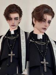 Ahe 1/3 BJD Domineering CEO wigs for 70cm 75cm uncle