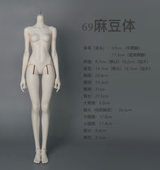 FANFF 1/3 BJD BODY Model 69cm