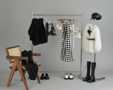 Fanff 68-75cm BJD floor-standing stainless steel clothes rack