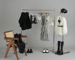 Fanff 68-75cm BJD floor-standing stainless steel clothes rack