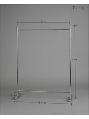 Fanff 68-75cm BJD floor-standing stainless steel clothes rack