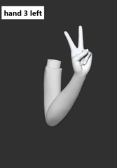 LaLunaDoll hand accessories for 1/4 1/3 BJD bust stand