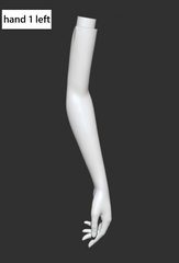 LaLunaDoll hand accessories for 1/4 1/3 BJD bust stand