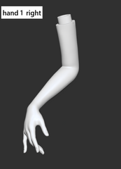 LaLunaDoll hand accessories for 1/4 1/3 BJD bust stand