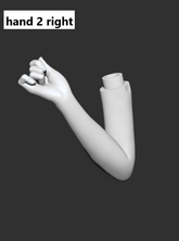 LaLunaDoll hand accessories for 1/4 1/3 BJD bust stand
