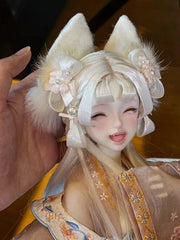 Lalunadoll 1/4 BJD head Kitty Bean & Rice cake body