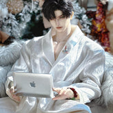 MoonlitWonder Zayne BJD outfit bathrobe and enamel brooch