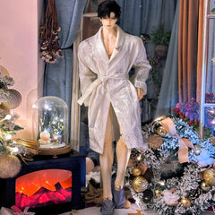 MoonlitWonder Zayne BJD outfit bathrobe and enamel brooch