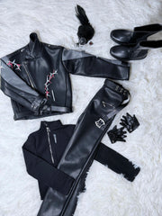 Sylus 75cm BJD Leather Jacket Outfits 代购