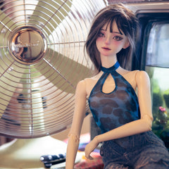 Rosemary 1/4 1/3 Blue leopard print bodysuit BJD clothing
