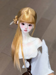 Awen 1/3 1/4 1/6 Side Bun BJD wigs Russia Mohair代购