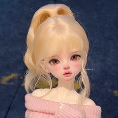 Awen 1/3 1/4 1/6 High Ponytail BJD wigs Russia Mohair代购