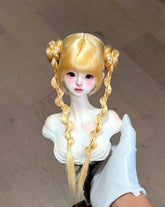 Awen 1/3 1/4 Flower-Bud Pigtails BJD wigs Russia Mohair代购