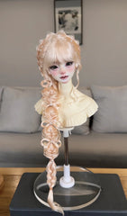 Awen 1/3 1/4 1/6 gentle side braid BJD wigs Russia Mohair代购