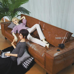 SnakeEyes 75cm Imitation wax leather sofa代购