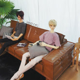 SnakeEyes 75cm Imitation wax leather sofa代购