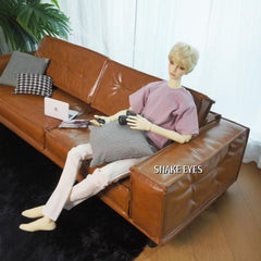 SnakeEyes 75cm Imitation wax leather sofa代购