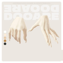 Dooare Second Generation White Muscle BJD Body with Movable Plug-in Joints for 1/6 Female - DollSpherebjd