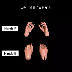 XAGADoll hands and feet for astral body 1/3 bjd 62cm female