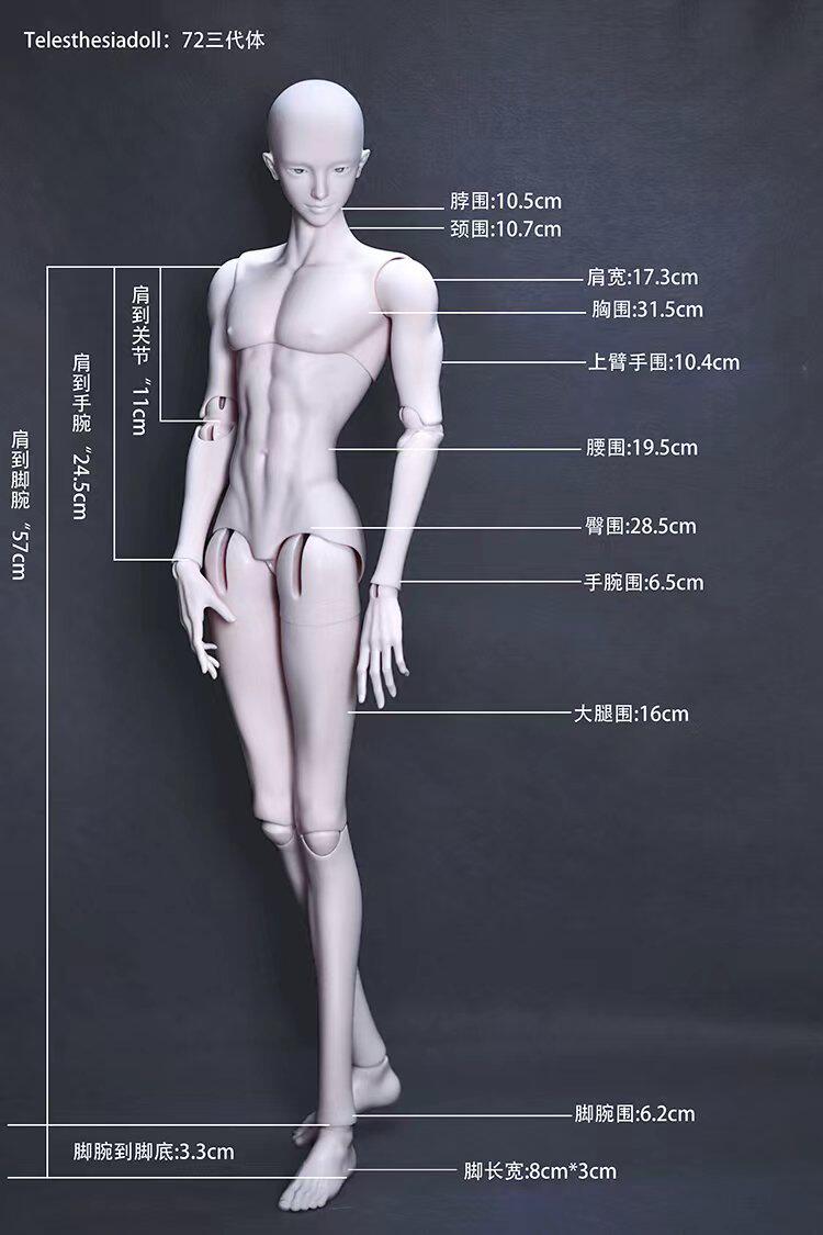 TelethesiaDoll 72cm BJD body third ver.仅代购