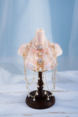 Romantic In Apertures 1/3 BJD Body chains Snow White Zircon Shawl Necklace