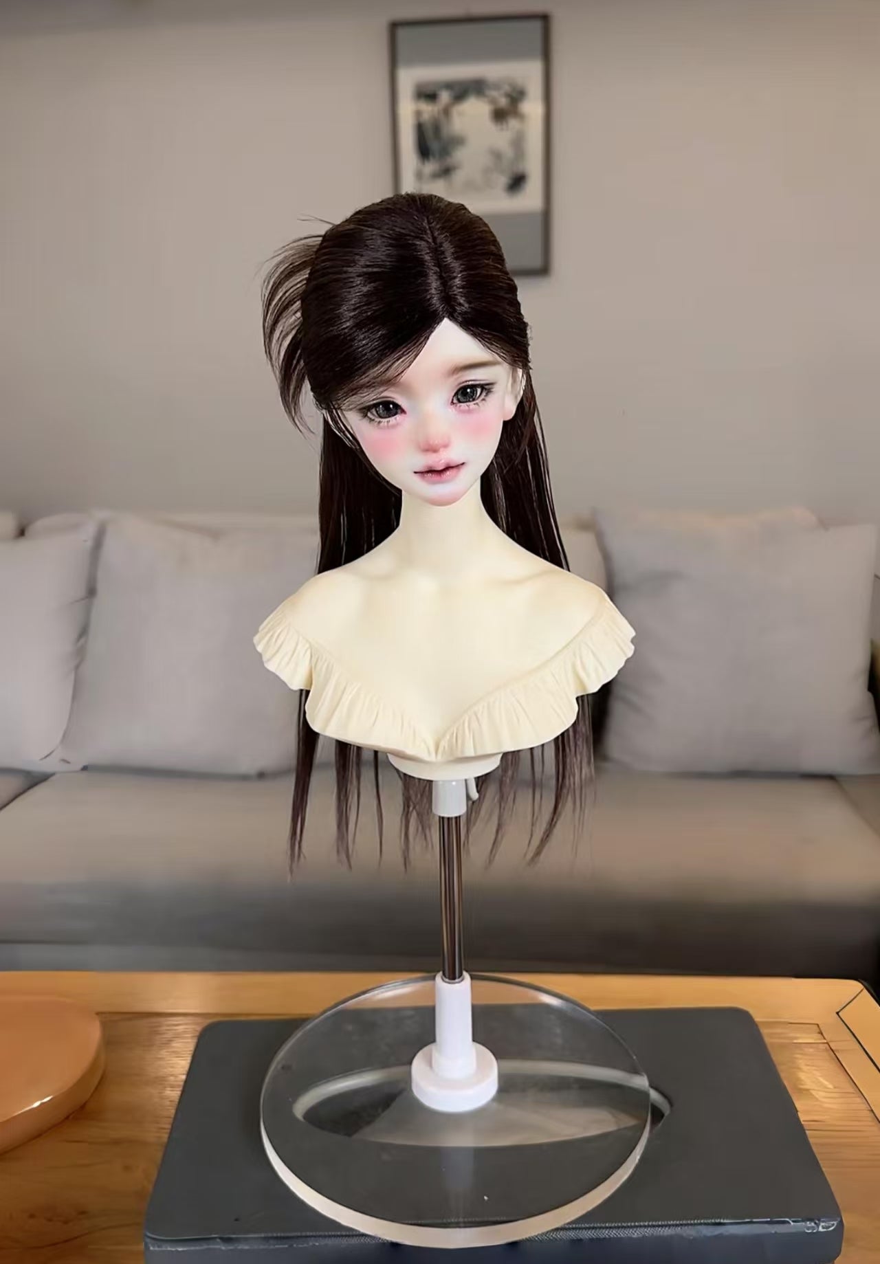 Awen 1/3 1/4 1/6 Shuttlecock BJD wigs Russia Mohair代购