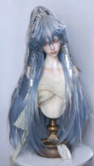 Night Rain 1/3 uncle blue long BJD wig代购