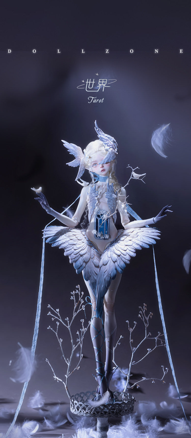 DollZone 1/4 BJD nude doll full set Tarot